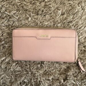 Lodis Zippered Leather Wallet